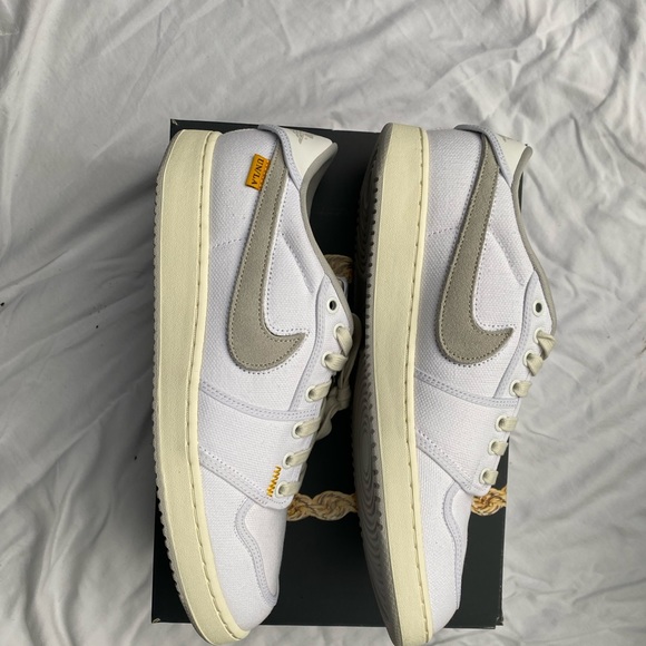 BRAND NEW Union x Jordan 1 Low Retro AJKO Low SP White Canvas Mens Size 11 - Picture 9 of 15